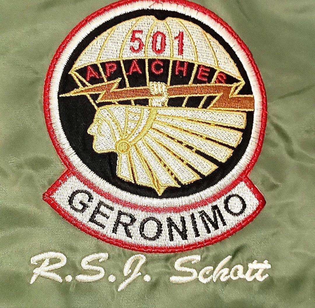 【Mサイズ日本Lサイズぐらい】Schott　NYC　MA-1　APACHE