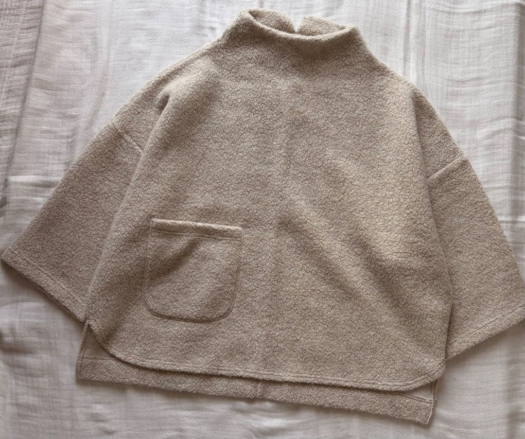 【新品】tumugu シープパイルニット　プルオーバー