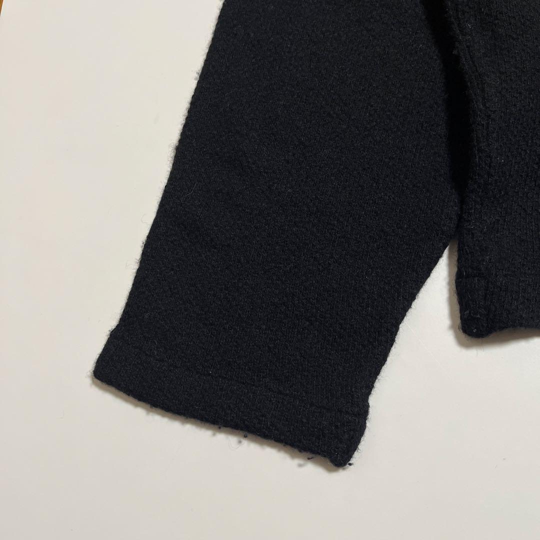 COMME des GARÇONS HOMME ウールジップジャケット ブラック