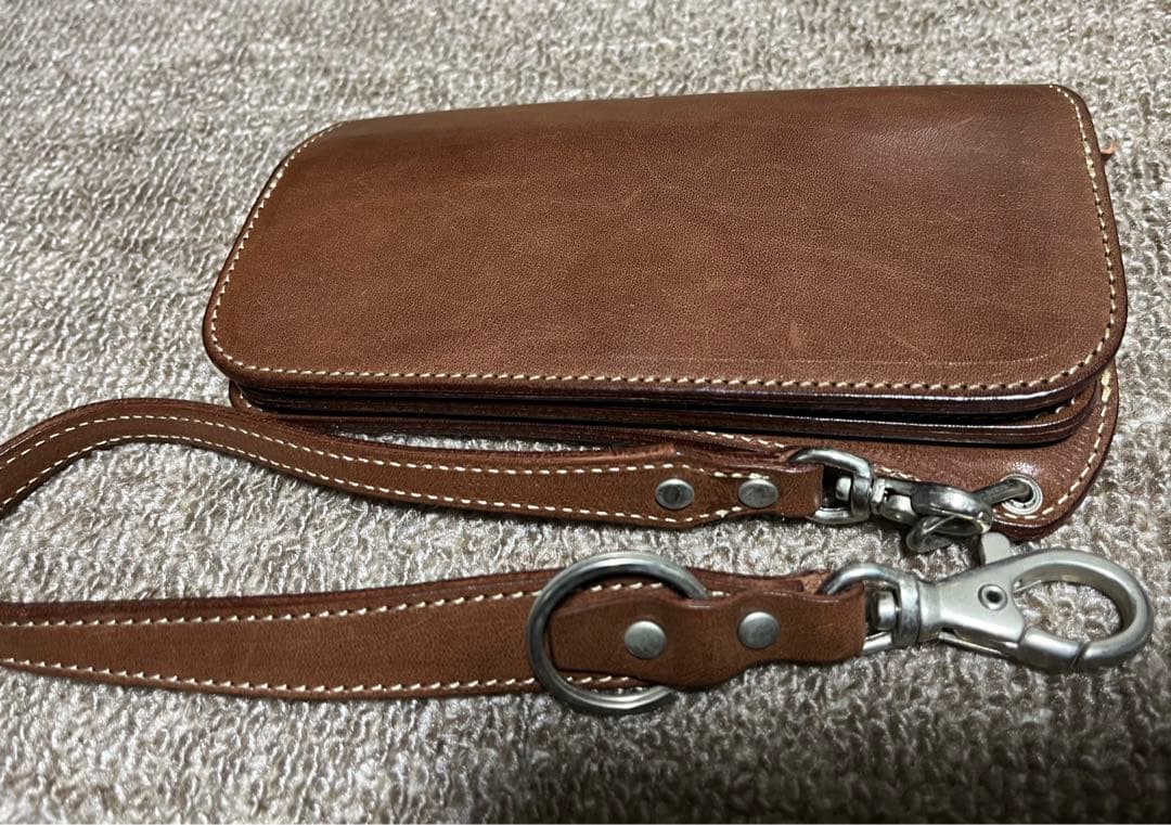 【廃盤激レア】REDREDRED レザーロングウォレット 茶 REDMOON