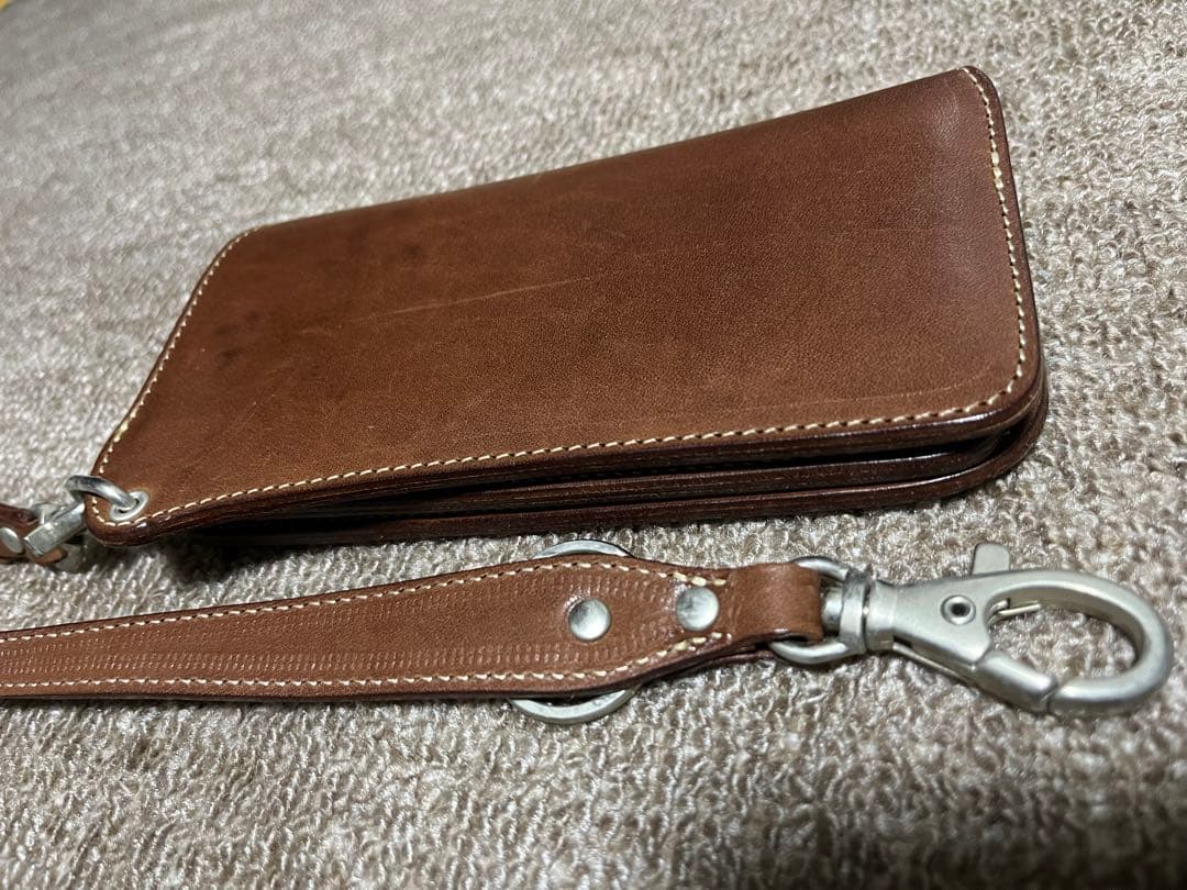 【廃盤激レア】REDREDRED レザーロングウォレット 茶 REDMOON