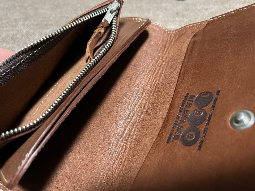 【廃盤激レア】REDREDRED レザーロングウォレット 茶 REDMOON