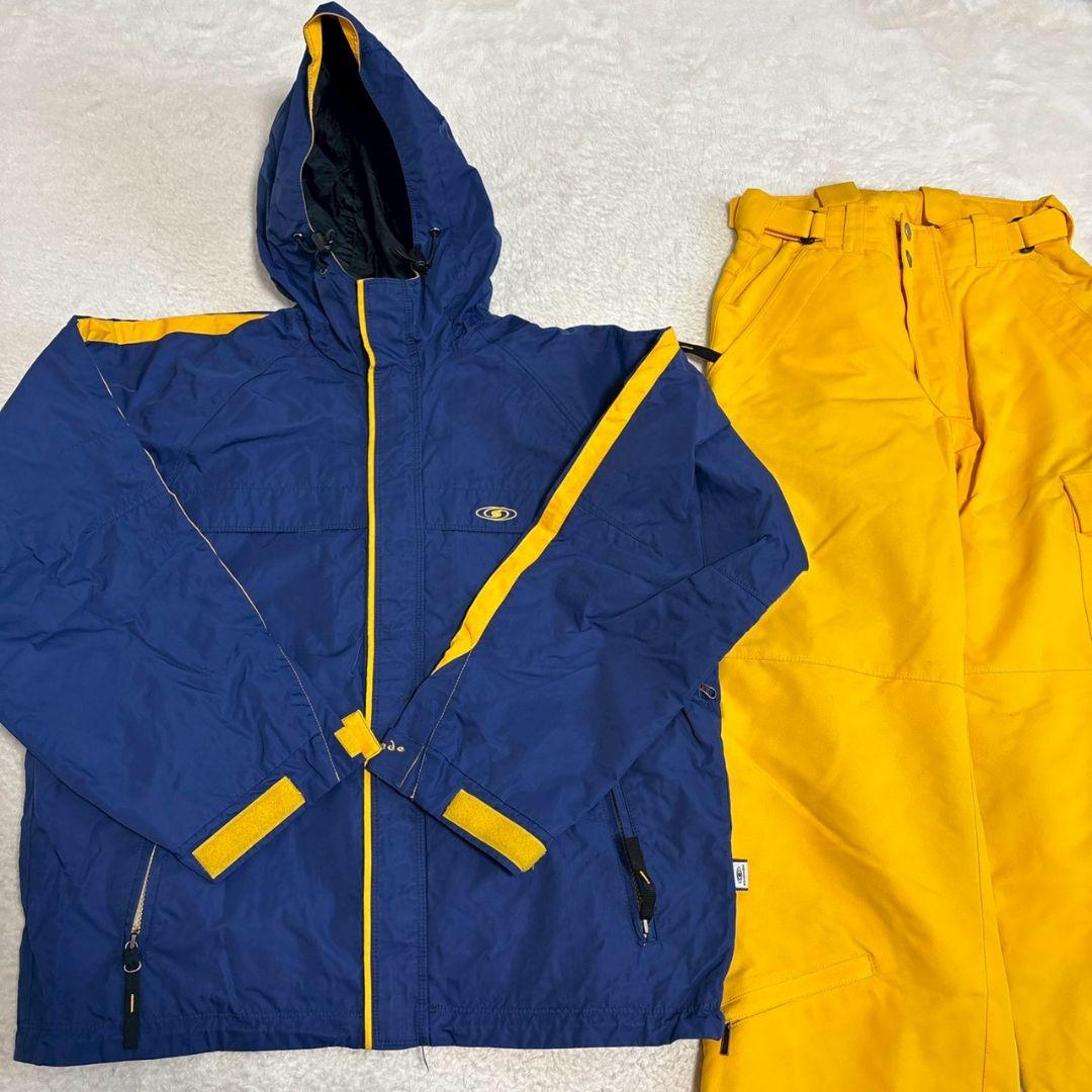 ヴィンテージ　90s　サロモン　スノボウェア　ジャケット　パンツ　上下　メンズ