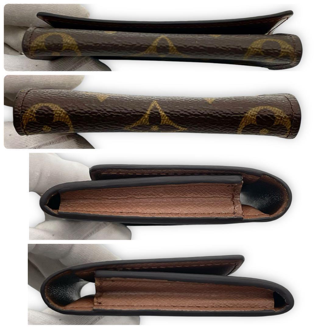 ルイヴィトン カードケース 名刺入れ モノグラム 茶 ブラウン アンヴェロップ