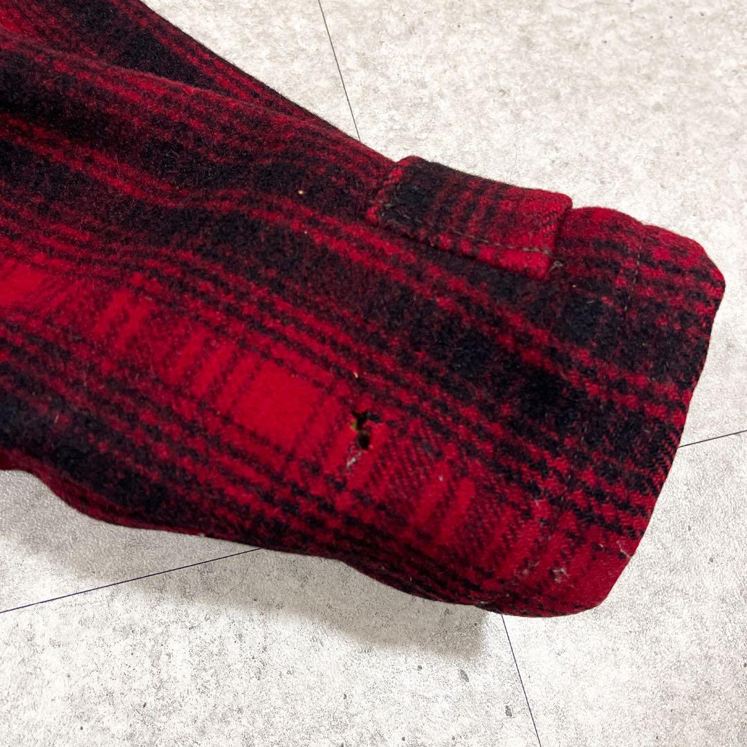 70sウールリッチ ハンティングジャケット バッファローチェック オンブレ L