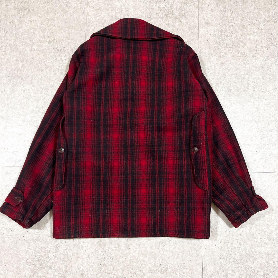 70sウールリッチ ハンティングジャケット バッファローチェック オンブレ L