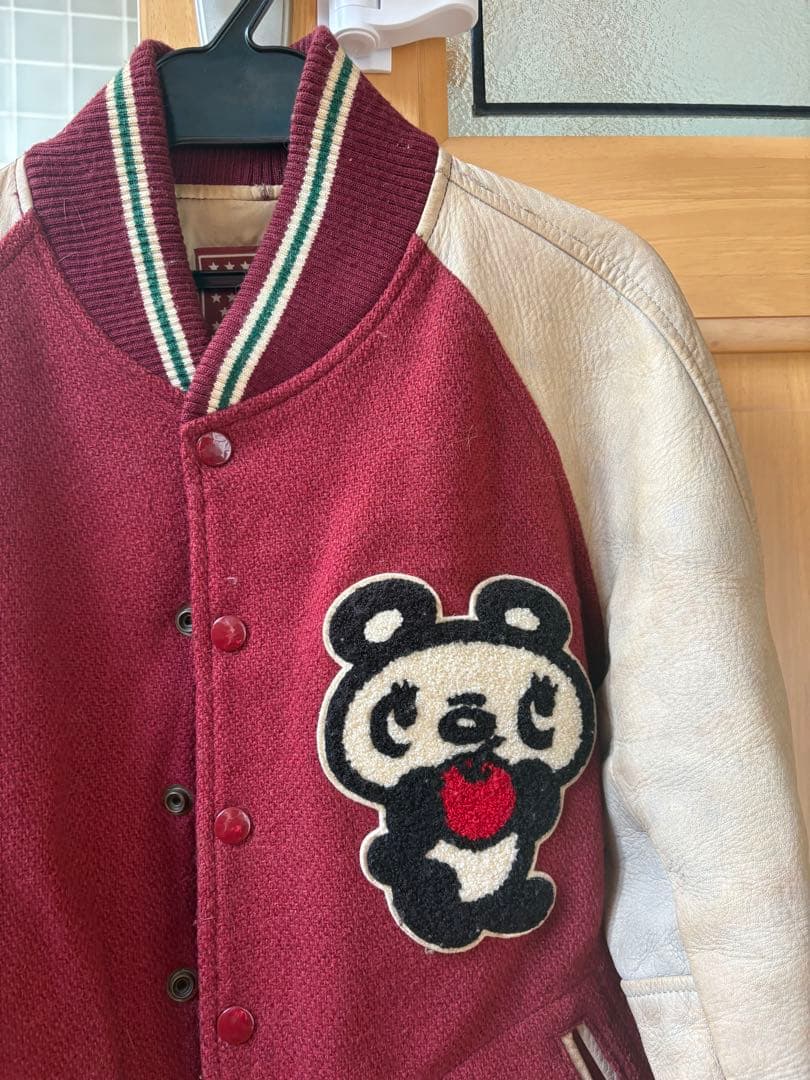 ヒステリックグラマー希少アップルパンダ革スタジャン