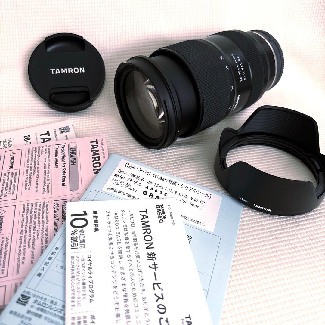 タムロン28-75mm F2.8Di III VXD G2 Eマウント用