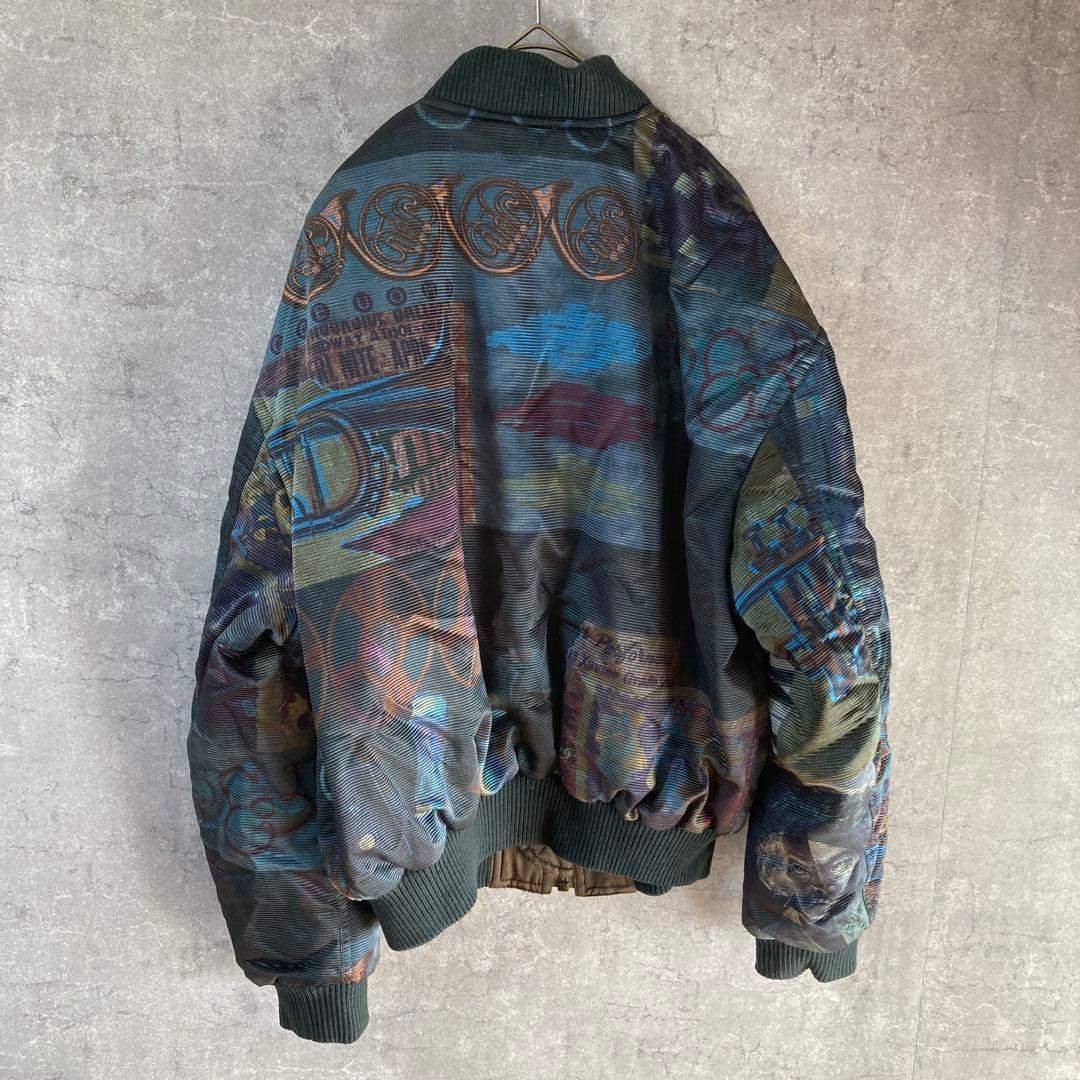 YOSHIYUKI KONISHIドン小西　ボンバージャケット　柄ジャケット