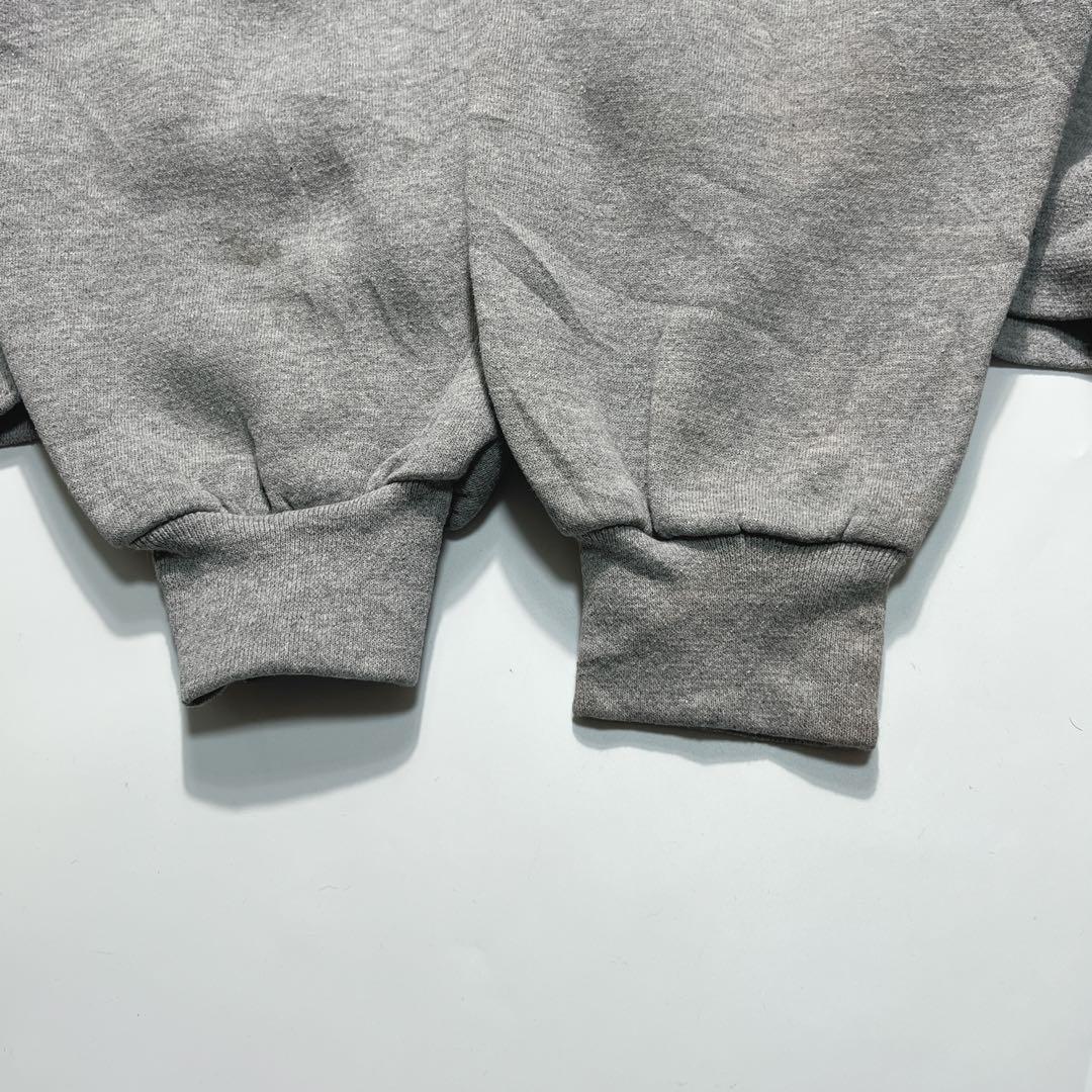 90s〜 ラッセル プルオーバーパーカー L グレー 無地 プレーン 7582