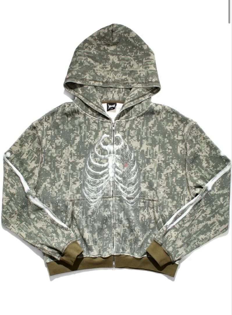 Noremid BONE THERMAL ZIP-UP HOODIE–CAMO