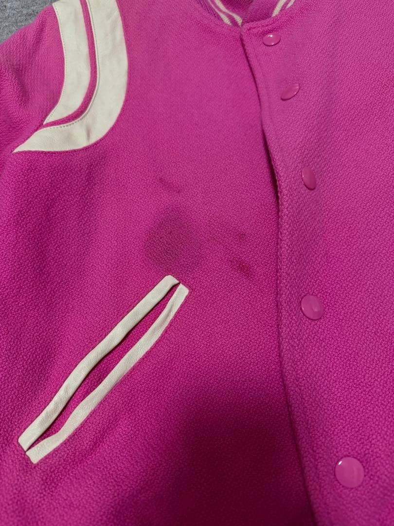 超希少　サンローランテディジャケット36 ピンク色