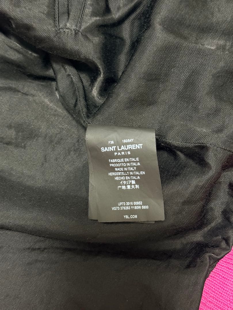 超希少　サンローランテディジャケット36 ピンク色