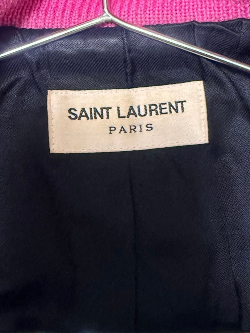 超希少　サンローランテディジャケット36 ピンク色