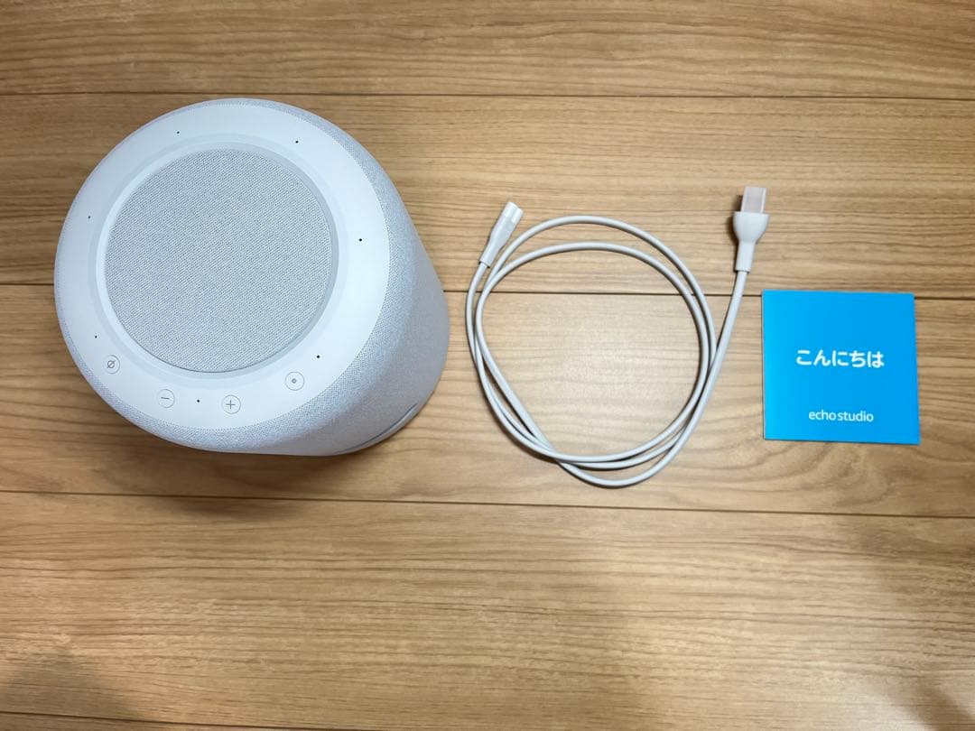 【美品】 Amazonスピーカー Echo Studio グレーシャーホワイト