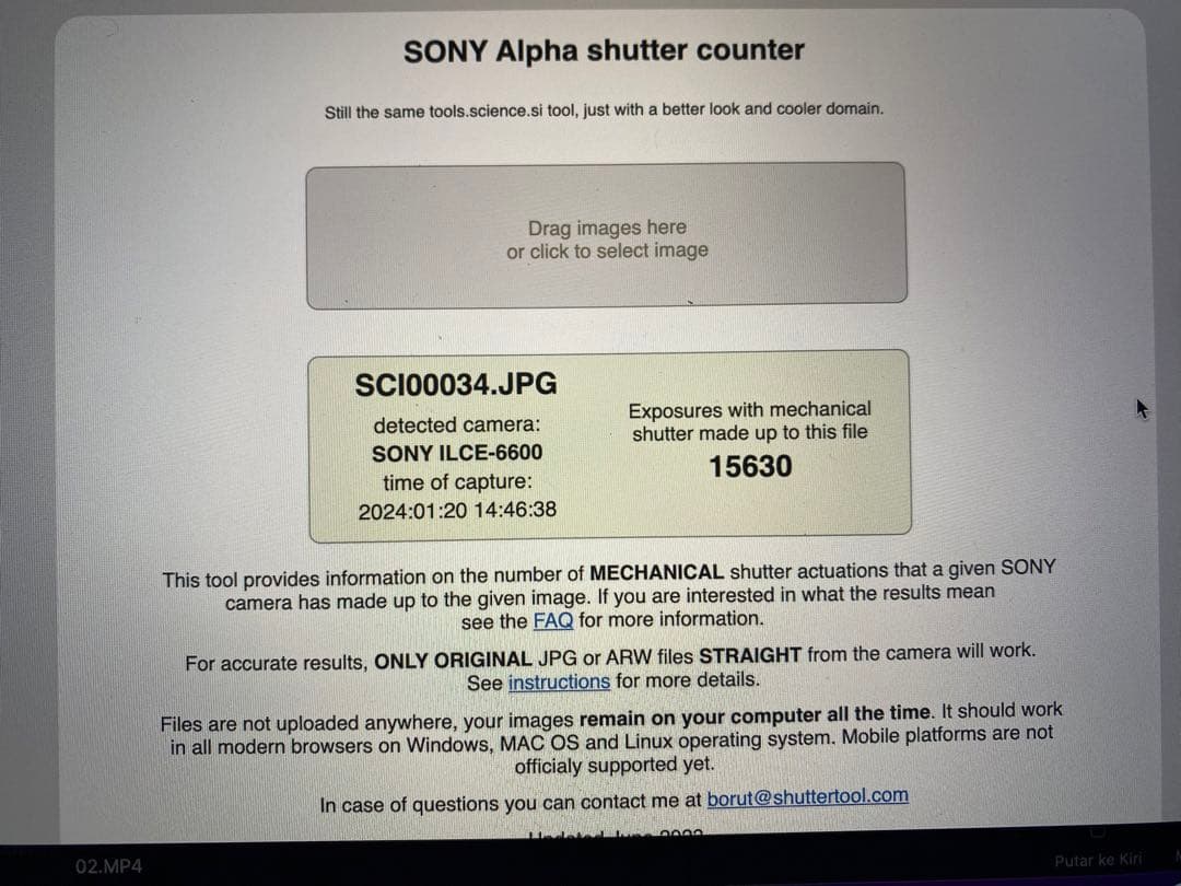 ビデオカメラ Sony a6600