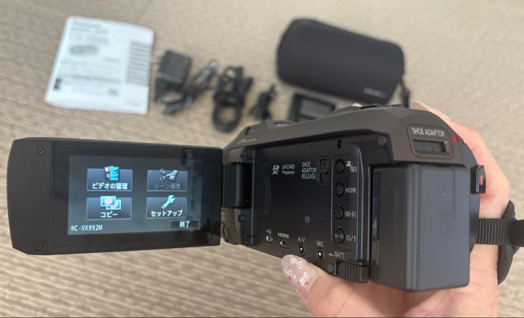 【美品】Panasonic 4K ビデオカメラ HC-VX992M ブラウン