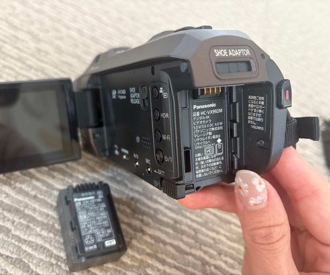 【美品】Panasonic 4K ビデオカメラ HC-VX992M ブラウン