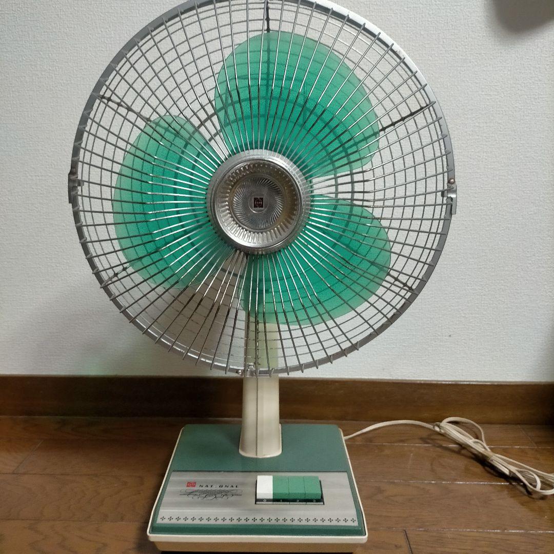 NATIONAL 扇風機 3枚羽根 緑色