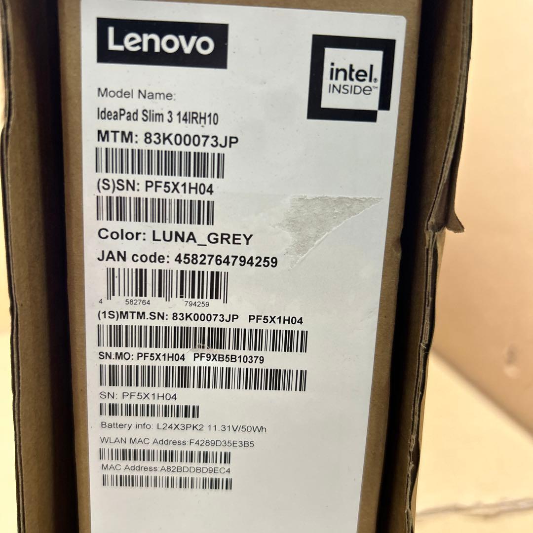 Windowsノート本体 Lenovo IdeaPad Slim 3 83K00073JP 16GB