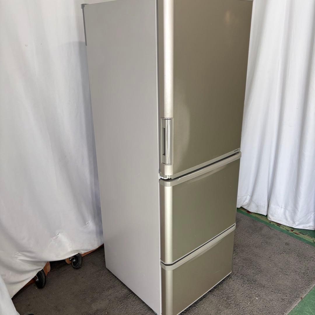 ★858　冷蔵庫　シャープ　300-400ℓ　大型　両開き　中古　安い　設置無料