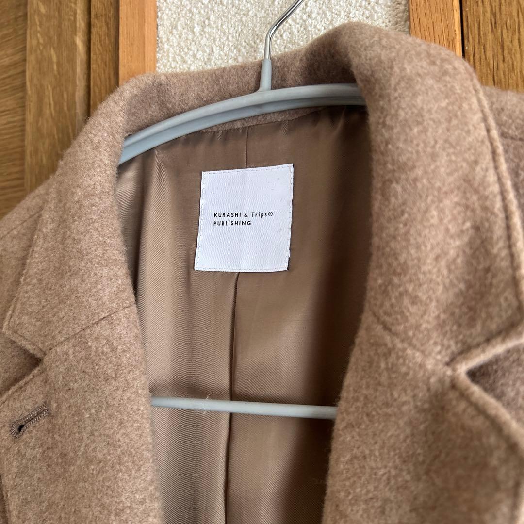 KURAHASHI & TIPS ベージュ チェスターコート