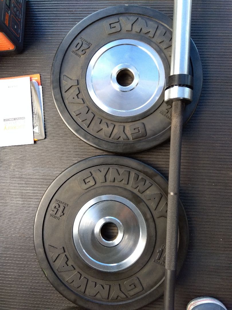 【最終値下げ】【早いもの勝ち】GYMWAY 薄型バンパープレート　15kg×２枚