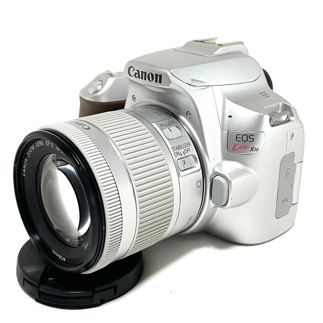 瞳AF✨ Canon EOSKiss X10 シルバー 標準レンズセット 軽量