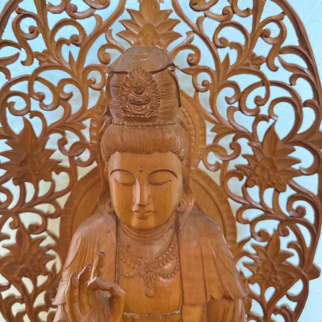 仏教美術 木彫 観音菩薩像 仏像