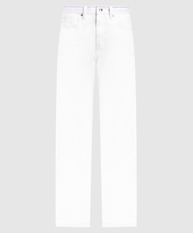 アレキサンダーワン LOGO WEBBING リラックス ストレートデニムパンツ