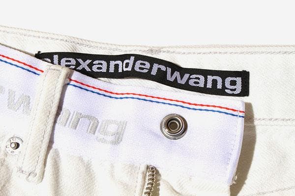 アレキサンダーワン LOGO WEBBING リラックス ストレートデニムパンツ