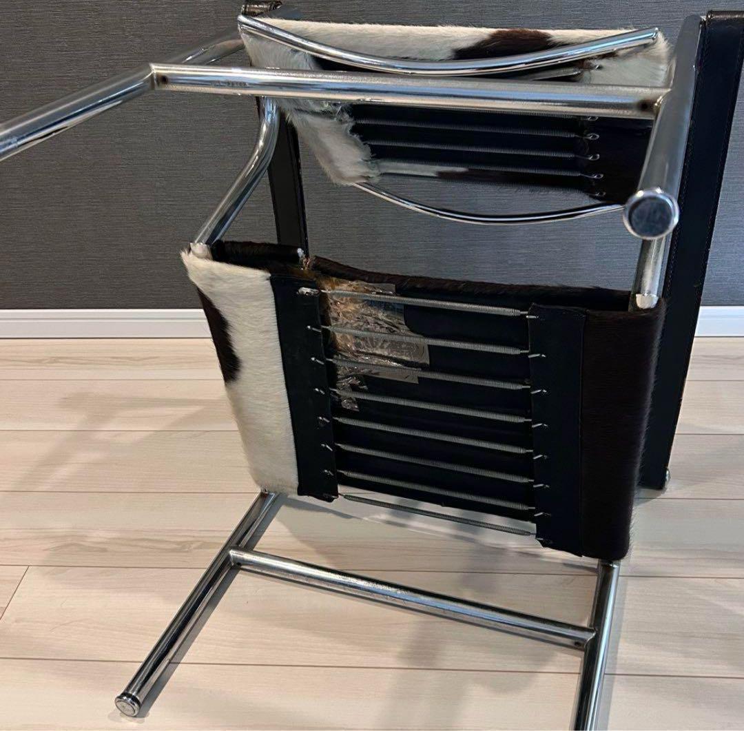 ル・コルビジェ　LC1　スリングチェア　椅子　ハラコ　レザー　リプロダクト　刻印