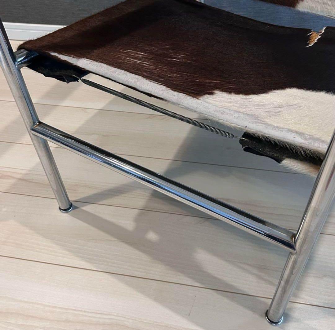 ル・コルビジェ　LC1　スリングチェア　椅子　ハラコ　レザー　リプロダクト　刻印