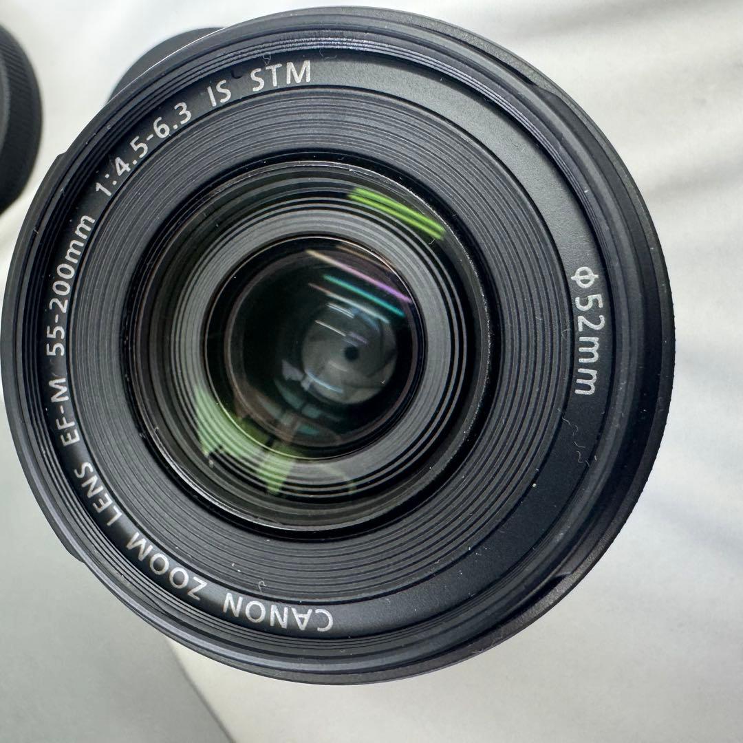 Canon EOS Kiss M 15-45mm EFM55-200mm レンズ