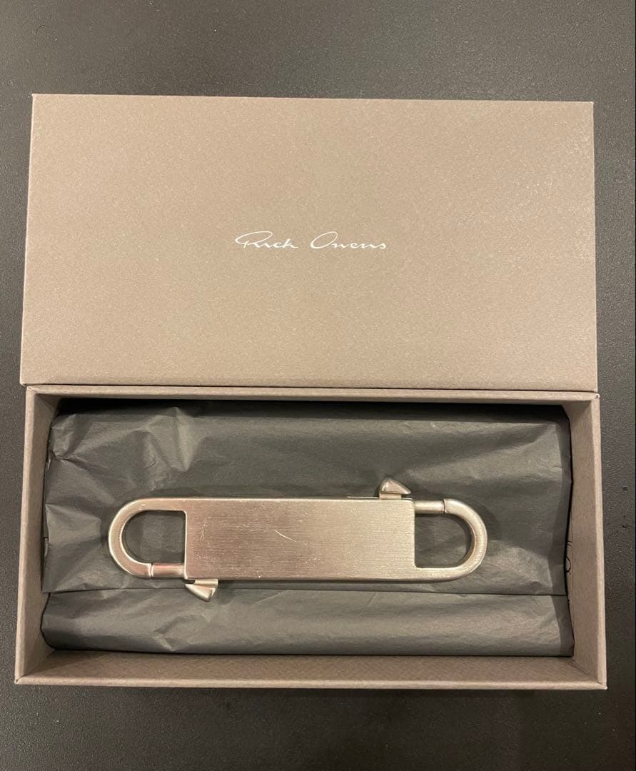 Rick Owens シルバー カラビナキーリング