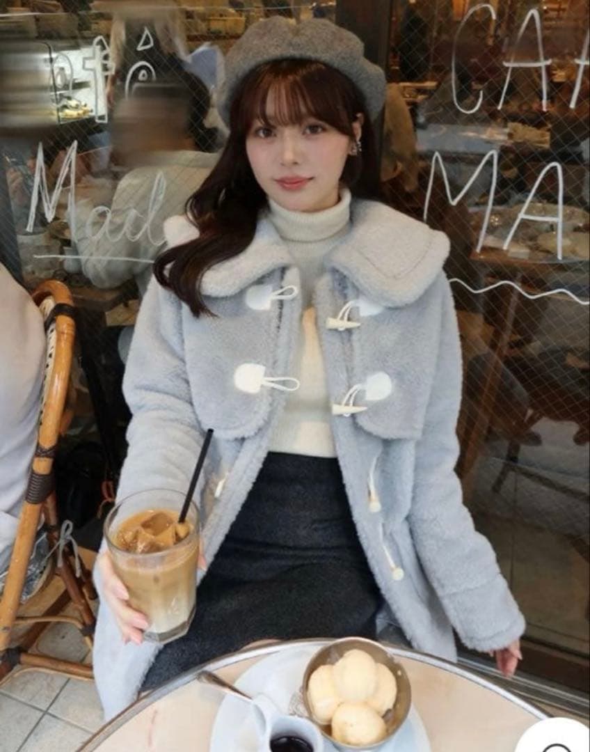 MISTREASS ミストレアス　ダッフルコート　ふわふわ　ロング　新作　完売品