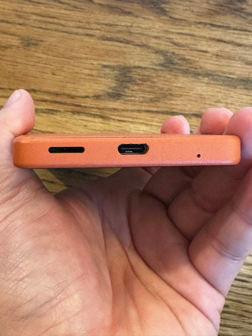 SONY XPERIA Ace III 本体 オレンジ クリアケース付き