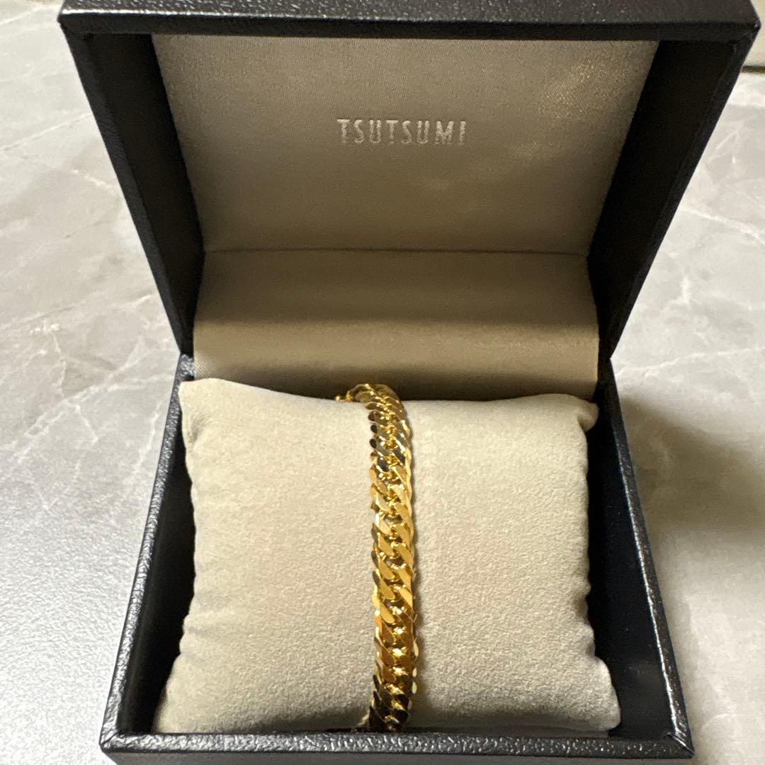 K18YG平ブレスレット 20cm 21.3g