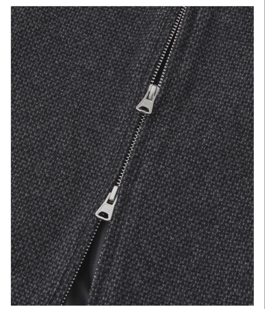 【FABREGAT】Tweed Wool High-Neck Blouson