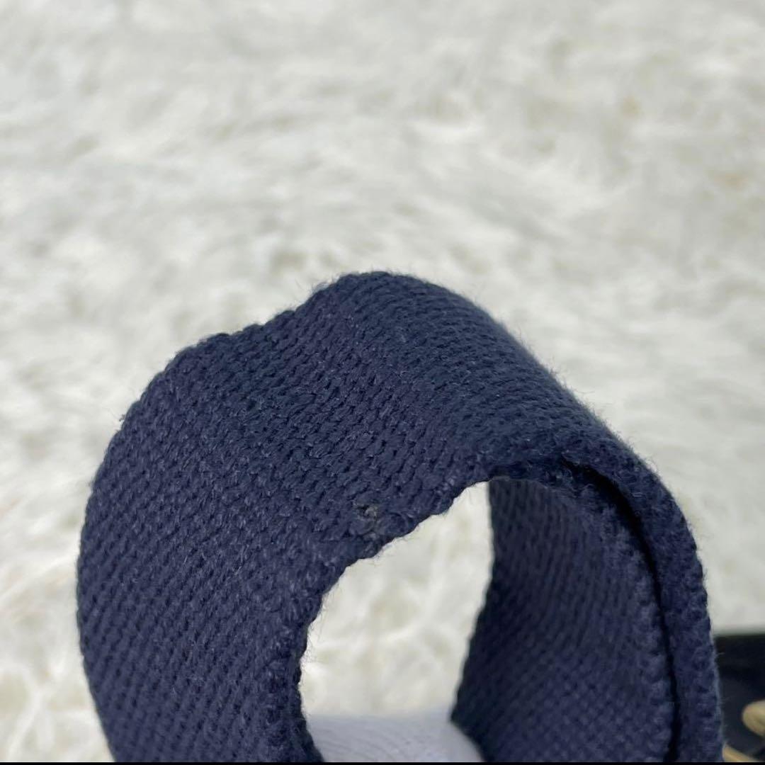 美品 フェリージ Felisi ボディバッグ ウエストポーチ ウエストバッグ 紺