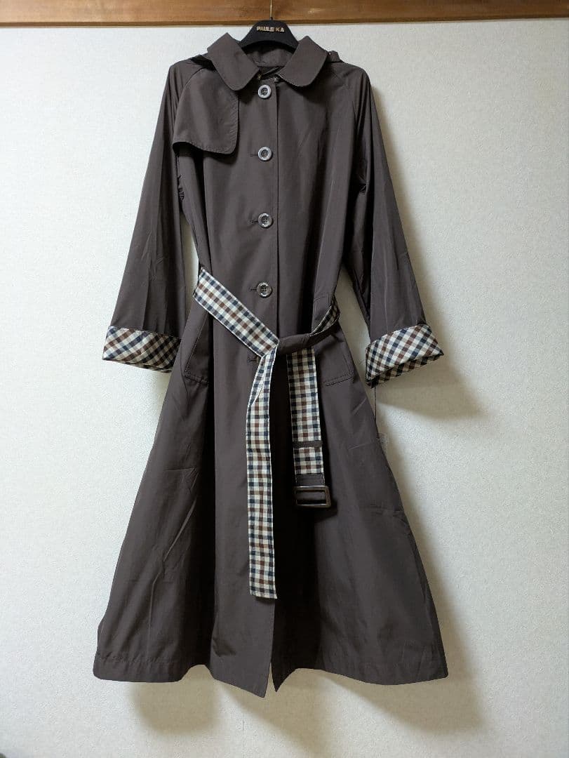新品アクアスキュータム トレンチデザイン レインコート LLサイズ 大きいサイズ
