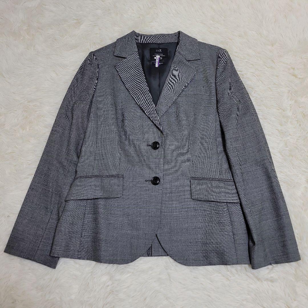 極美品✨ 大きいサイズ 23区 パンツスーツ セットアップ グレー 44 2XL