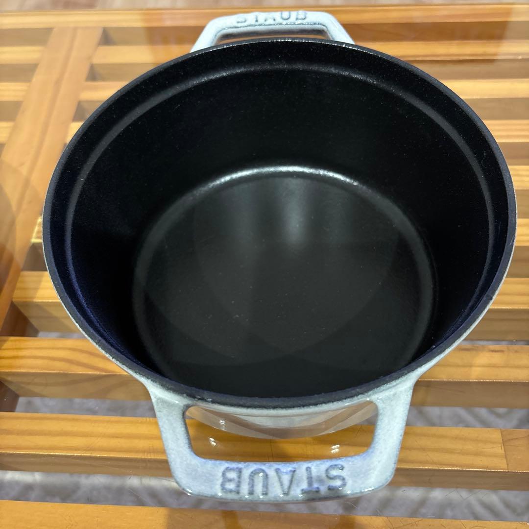美品　STAUB ラ・ココット カンパーニュ　18cm グレー　ストウブ