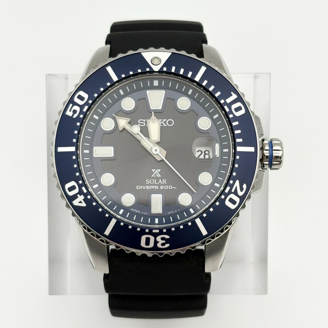 美品 セイコー プロスペックスダイバースキューバ V157-0BT0 腕時計