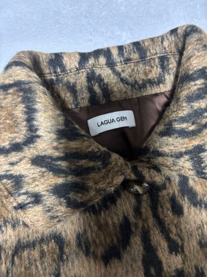 MODERN ANIMAL SHORT COAT レオパード lagua gem