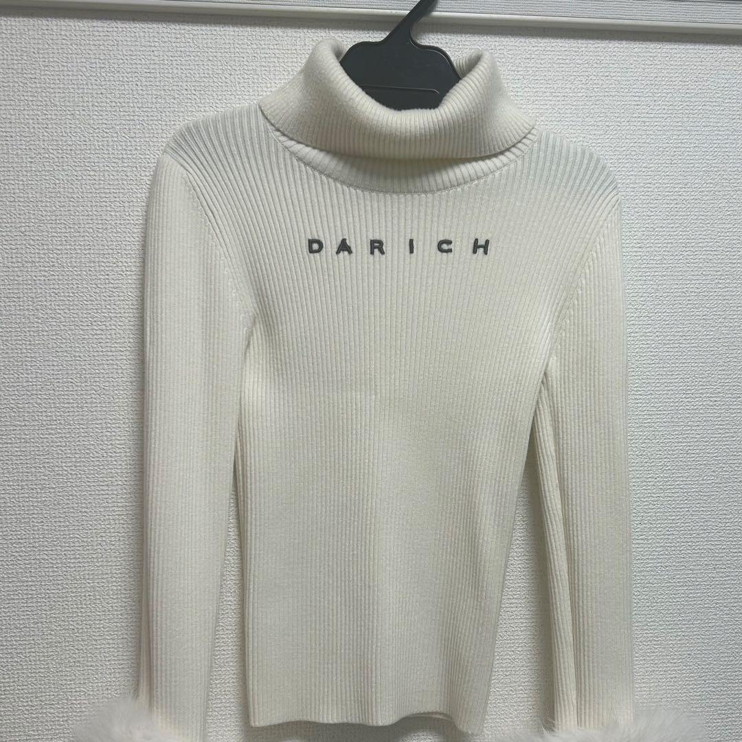 darich ダーリッチ　スムースファーリブニットトップス