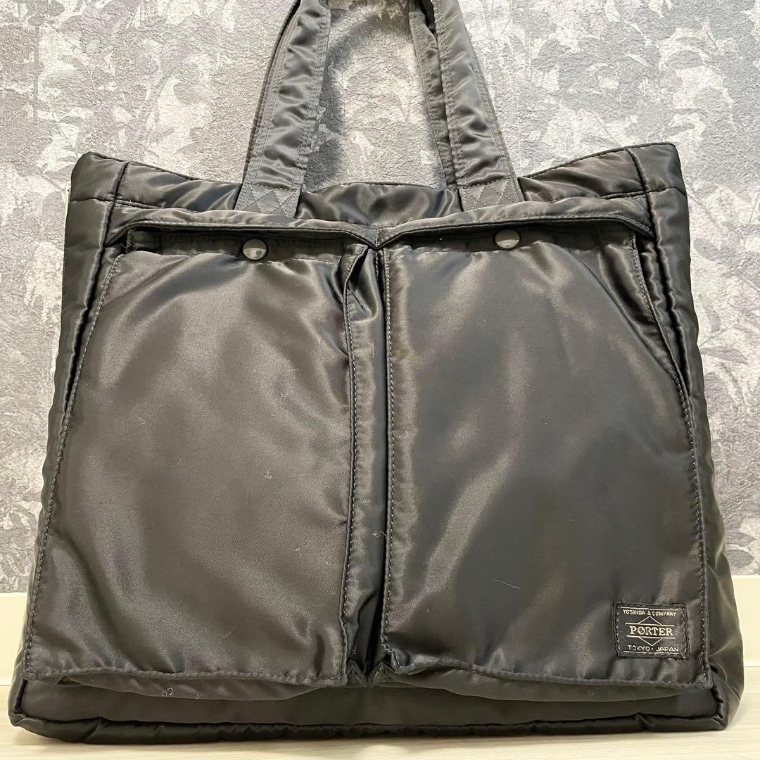PORTER【70周年記念 美品】トートバッグ 黒 タンカー ビジネス メンズ