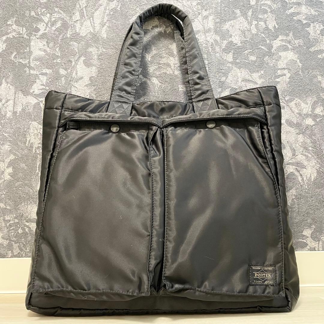 PORTER【70周年記念 美品】トートバッグ 黒 タンカー ビジネス メンズ