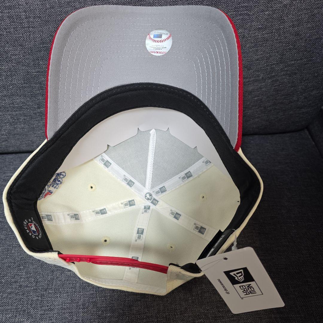 ニューエラ 9FORTY A-Frame ドジャース 逆ロゴ ホワイト レッド