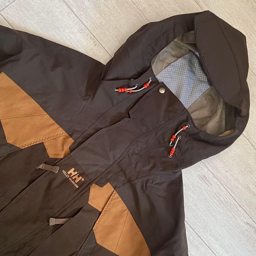 美品☆Helly Hansen ヘリーハンセンスノーボードウェアセット ブラウン